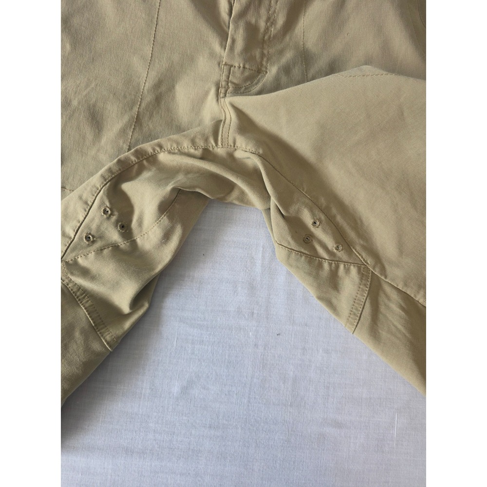 Prana Zion Cargo Shorts Stretch Nylon Belted Khaki Mens Size Medium Hiking Trail - Picture 5 of 8